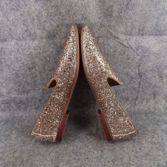 Banana Republic Shoes Womens 7 Fashion Slipper Demi Glitter Smoking Slip On Gold - Picture 8 of 12